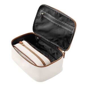 NEW Mark & Graham CONCOURSE 2-IN-1 COSMETICS CASE (pouches/toiletry cases) white